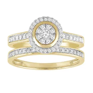 0.50ct Round Brilliant Diamond Engagement Ring Set In 9Ct Yellow Gold