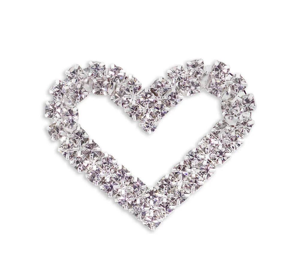 #14188 - 2 Row Heart Pin