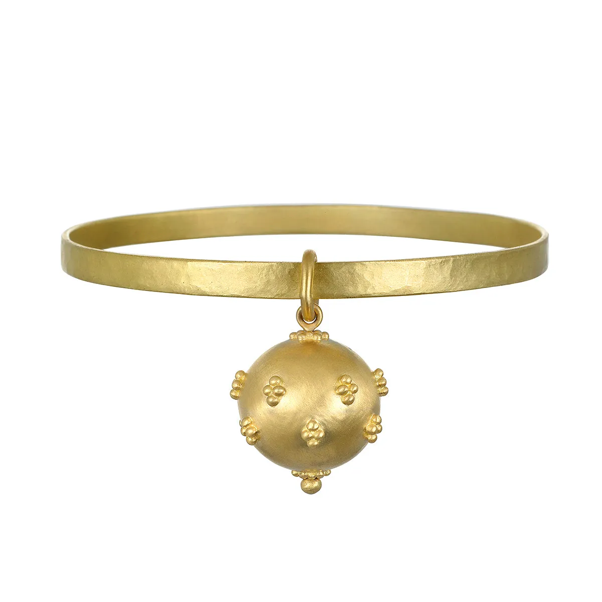 18 Karat Gold Granulation Bead Ball Charm