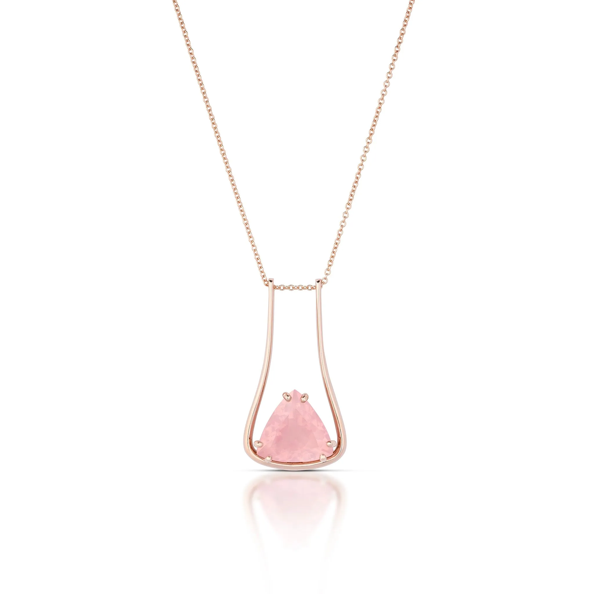 5.00 Carat Rose Quartz Necklace