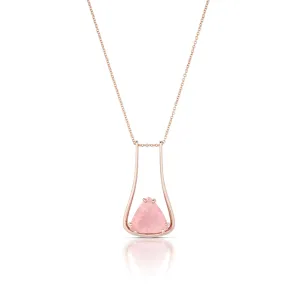 5.00 Carat Rose Quartz Necklace