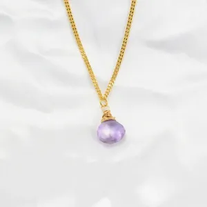 Amethyst Gold Necklace