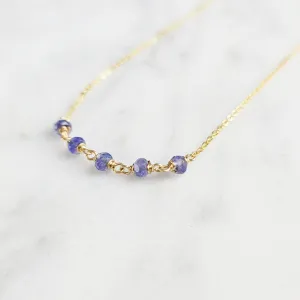 Beaded Tanzanite Necklace