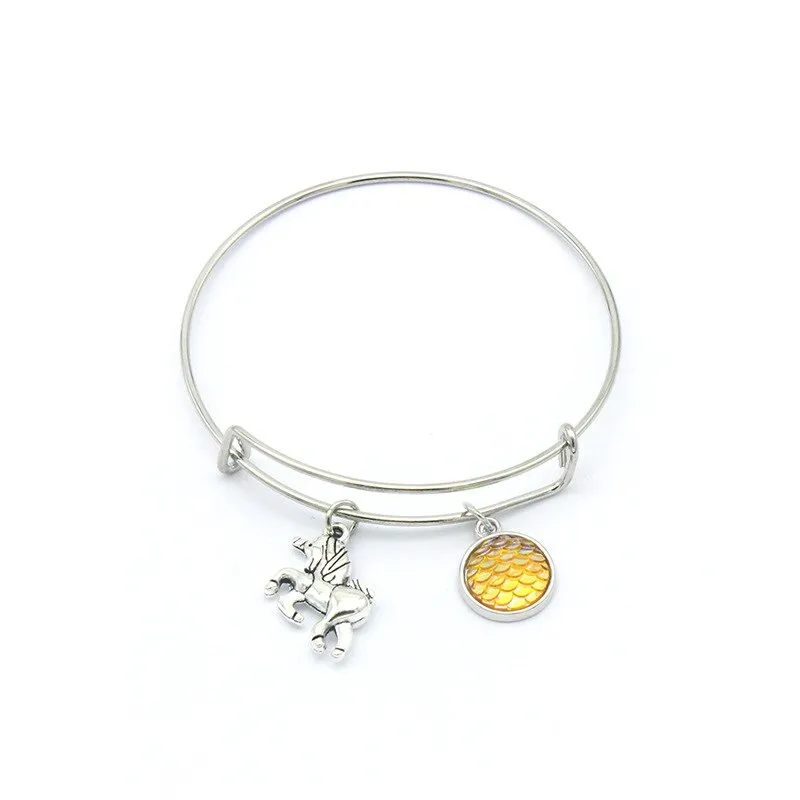 Elegant Unicorn Bangle Bracelet
