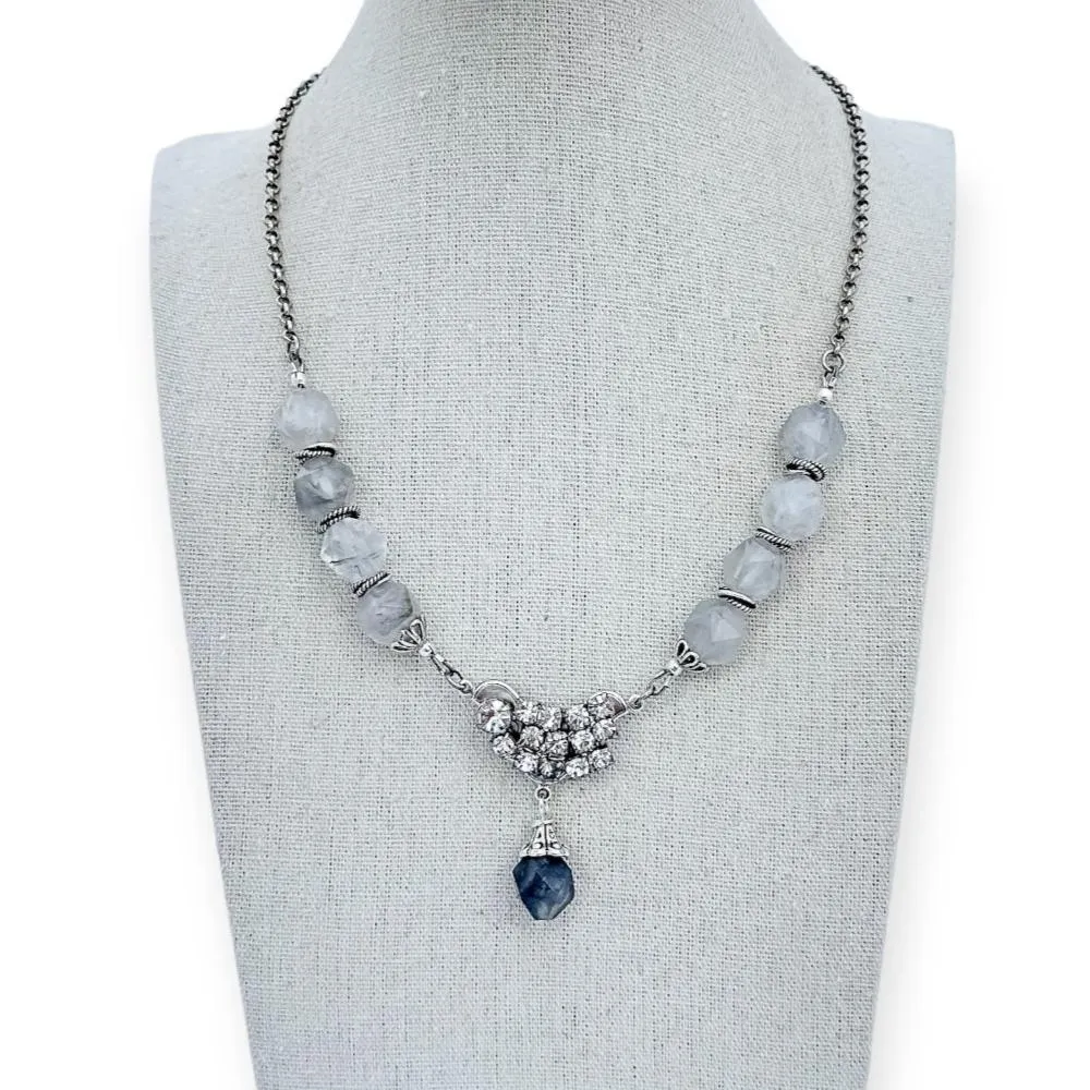 Gray Skies Beaded Necklace