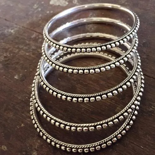 Gypsy Silver Bangles