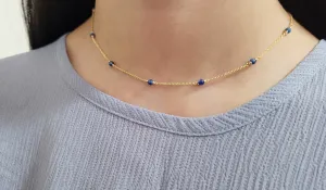 Kyanite Beaded Necklace