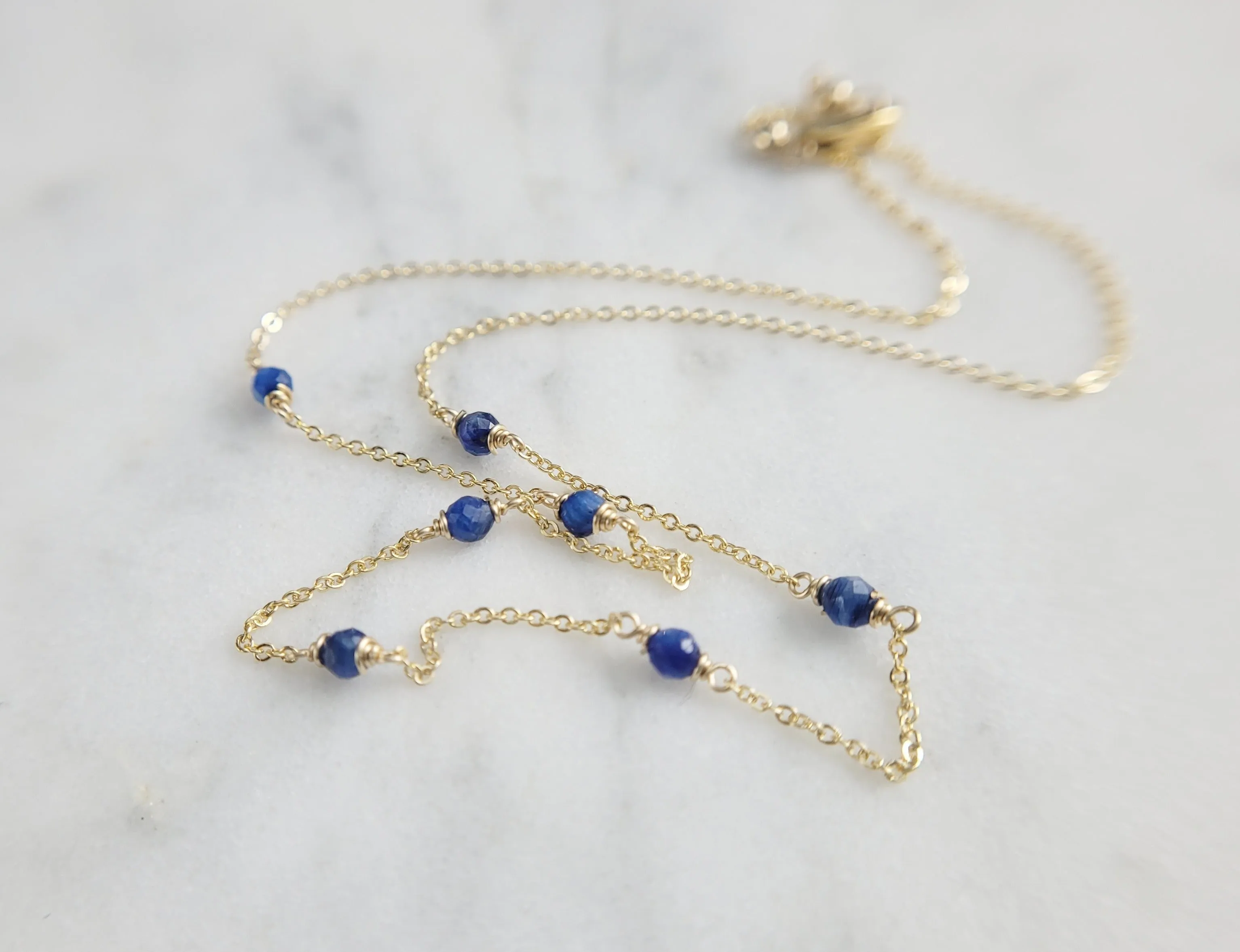 Kyanite Beaded Necklace