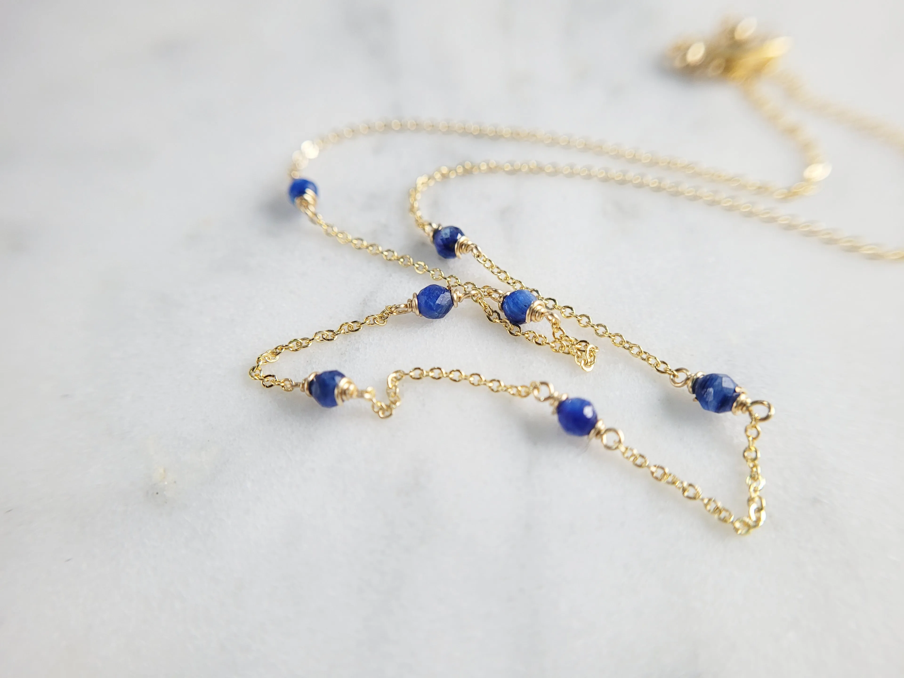 Kyanite Beaded Necklace