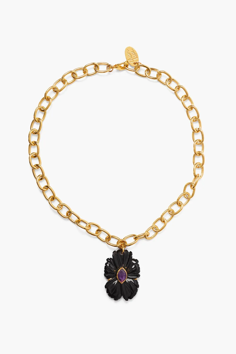 Magnolia Necklace Black Agate