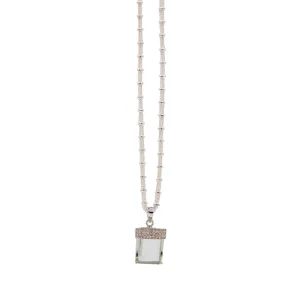 Necklace Sultan vert chaîne (Green améthyste) | Baya