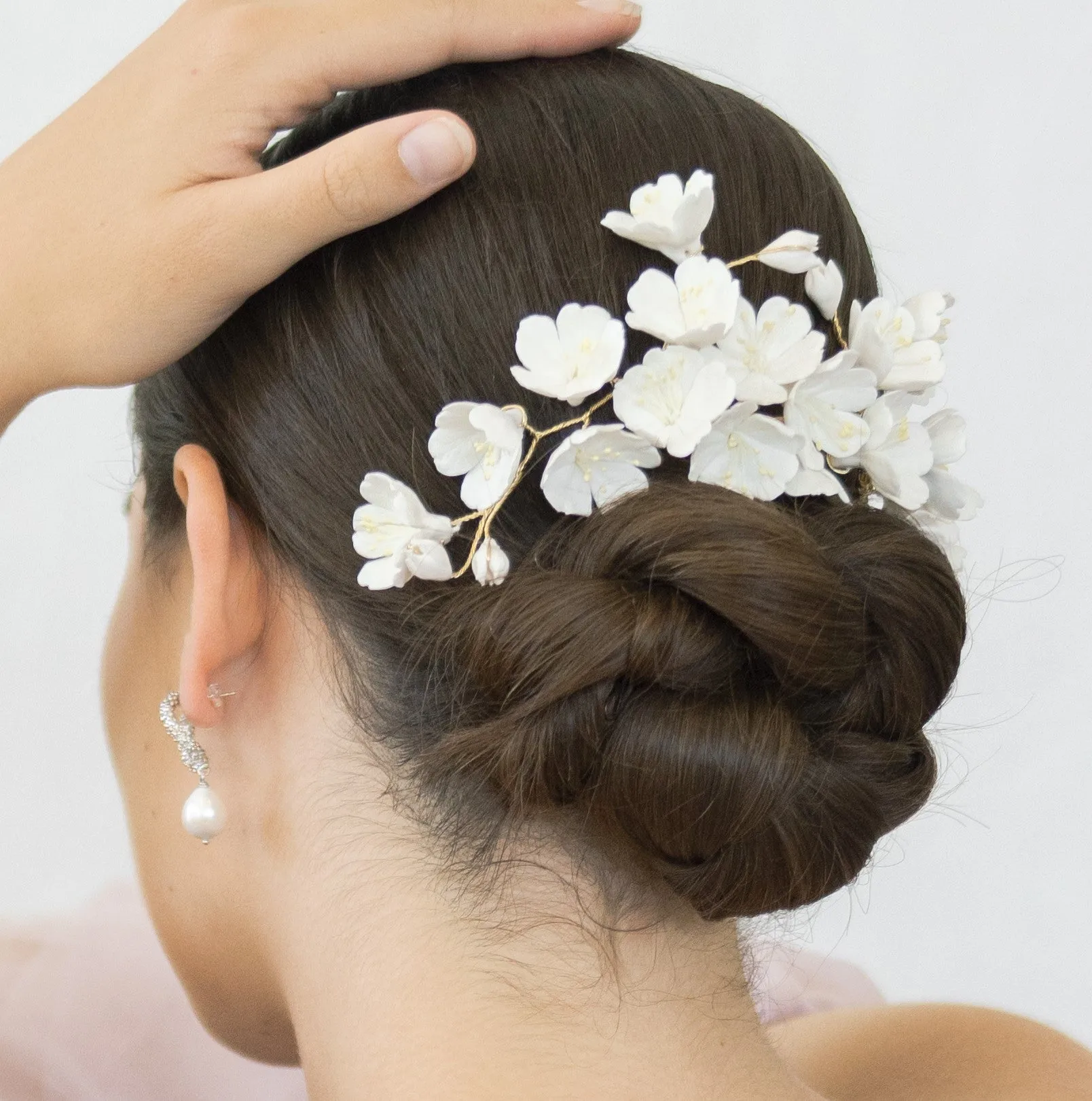 Oversize floral hair comb BETSY- 24018