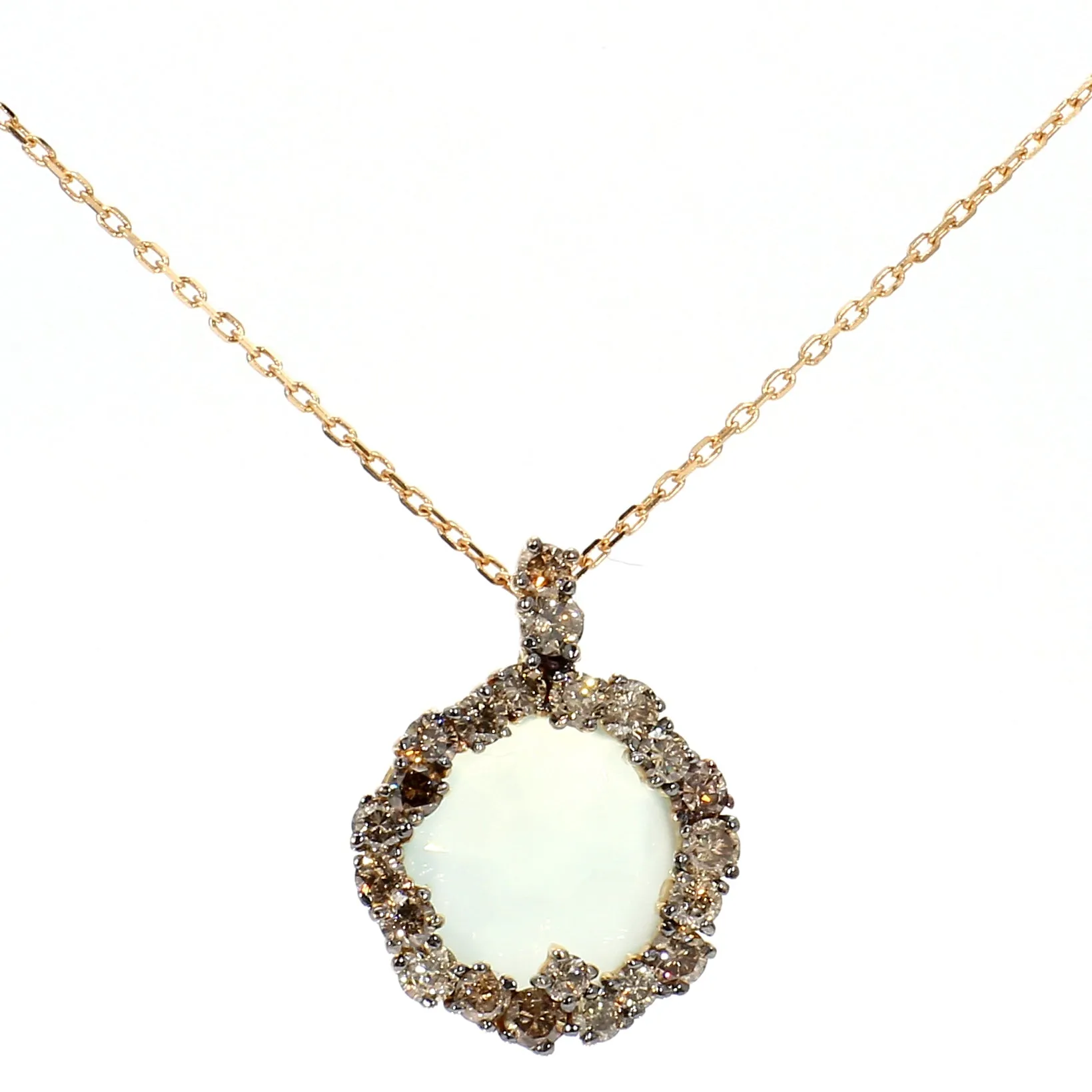 Rose Cut Amethyst Starbust Gemstone Necklace