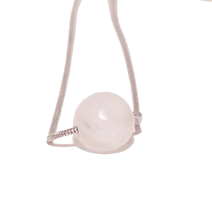 Rose Quartz Bead Necklace [esq]