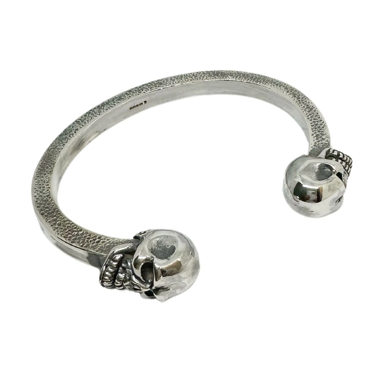 Solid Rigid Skull Bangle