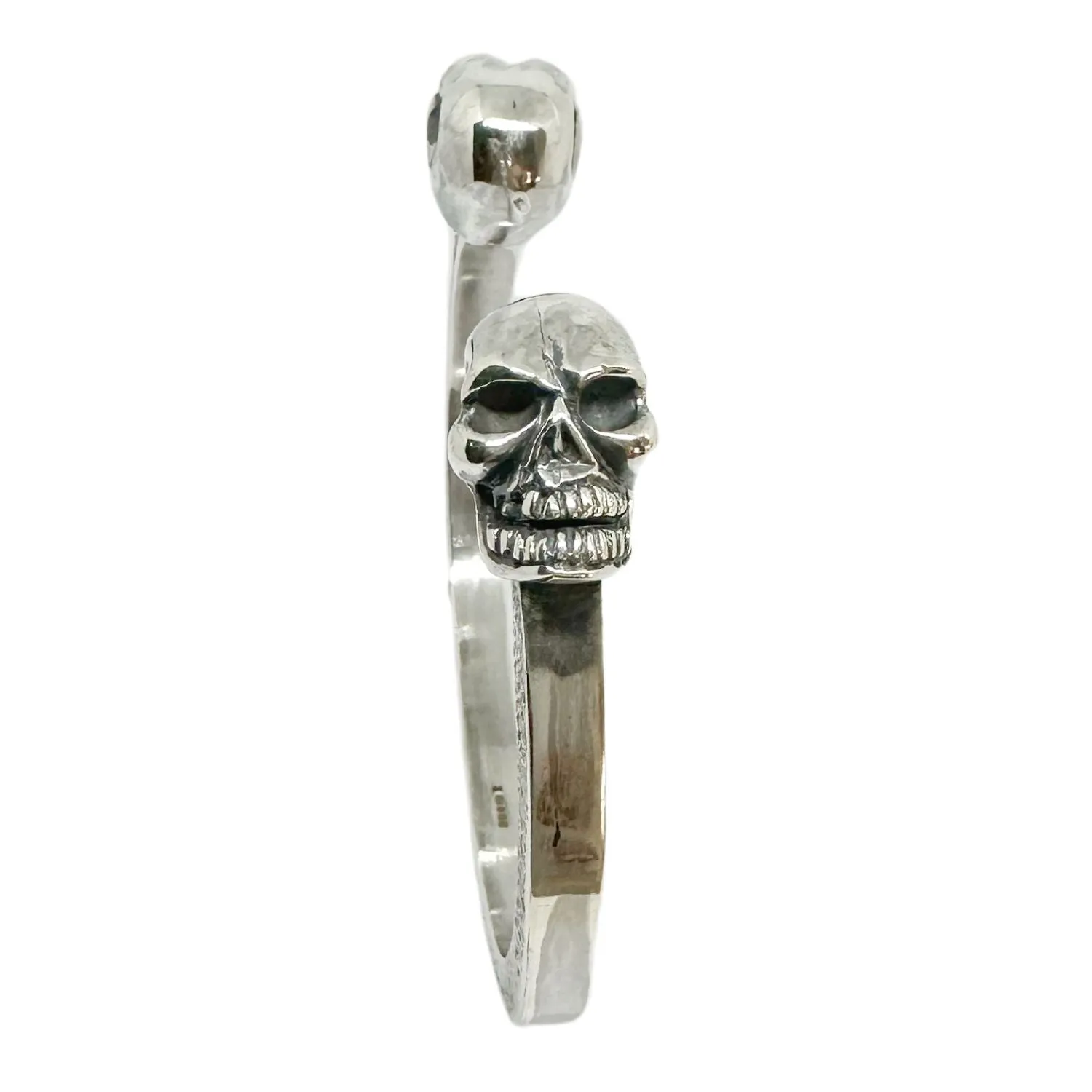 Solid Rigid Skull Bangle