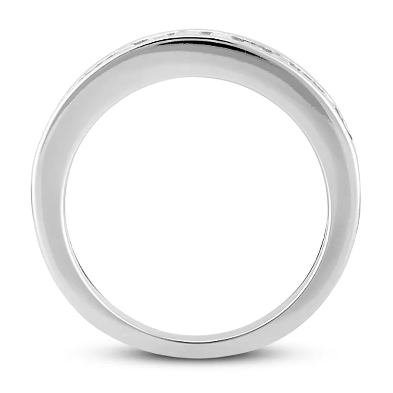 Straight Baguette Diamond Wedding Band (Total Diamond Weight 1.02ct, Quality GH-VS)