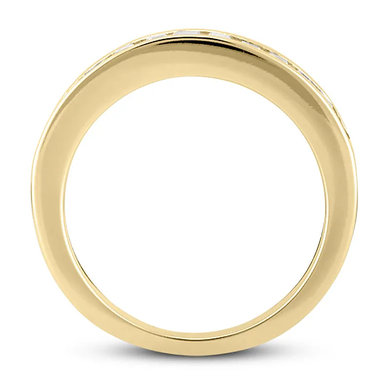 Straight Baguette Diamond Wedding Band (Total Diamond Weight 1.02ct, Quality GH-VS)