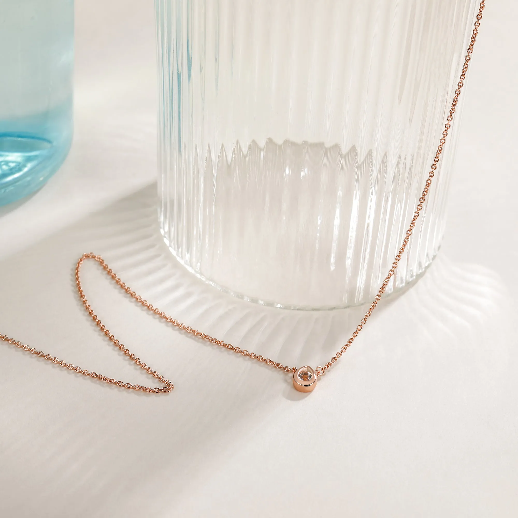 Tear Shaped Gemstone Necklace