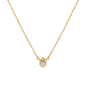Tear Shaped Gemstone Necklace