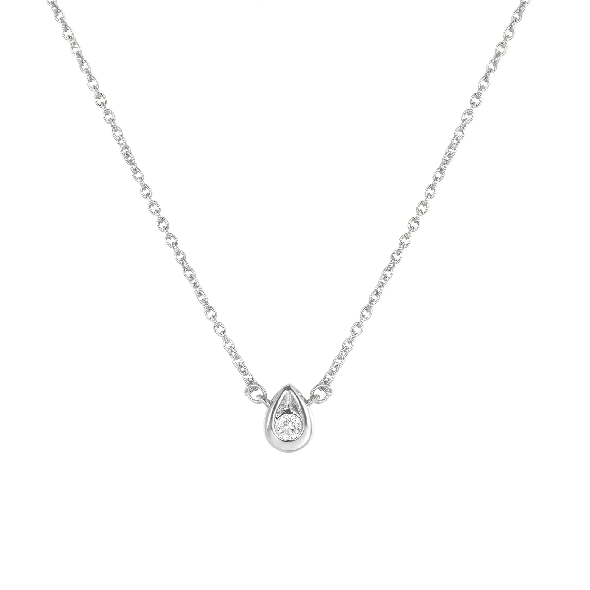 Tear Shaped Gemstone Necklace