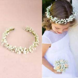 Wreath Flower Headband Travel Flower Crown Flower Girl Hair Accessories Wedding Hairbands
